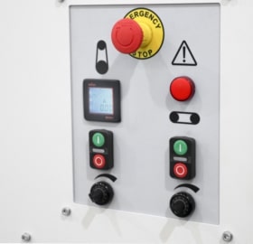 control panel for deburring machine