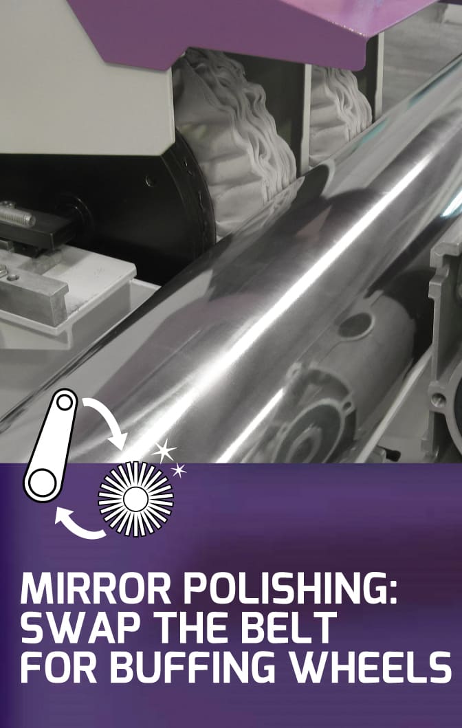 mirror polishing with buffing wheels