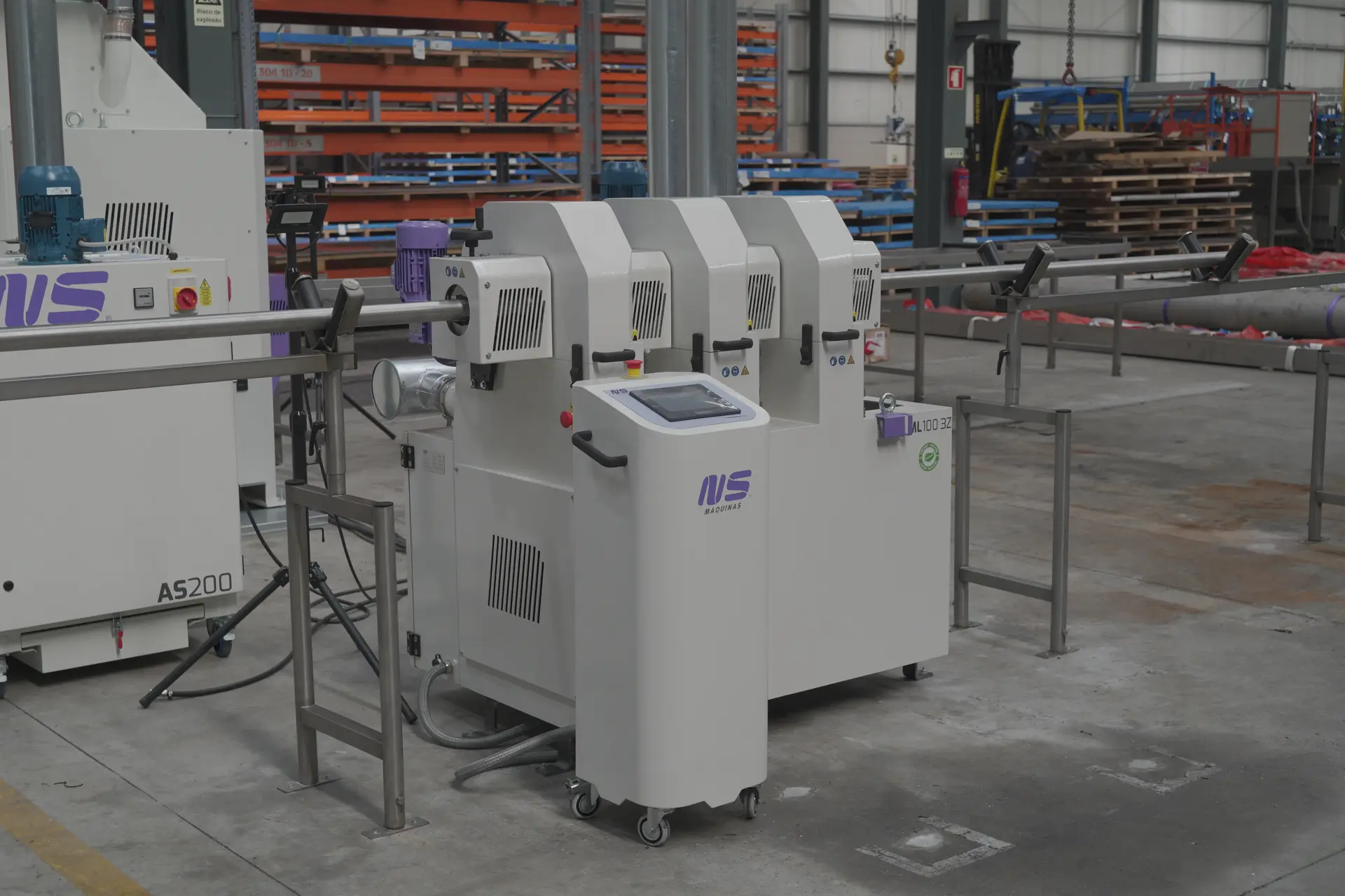 ML100 3Z Round Tube Finishing Machine - NS Máquinas - Tube Polishing ...